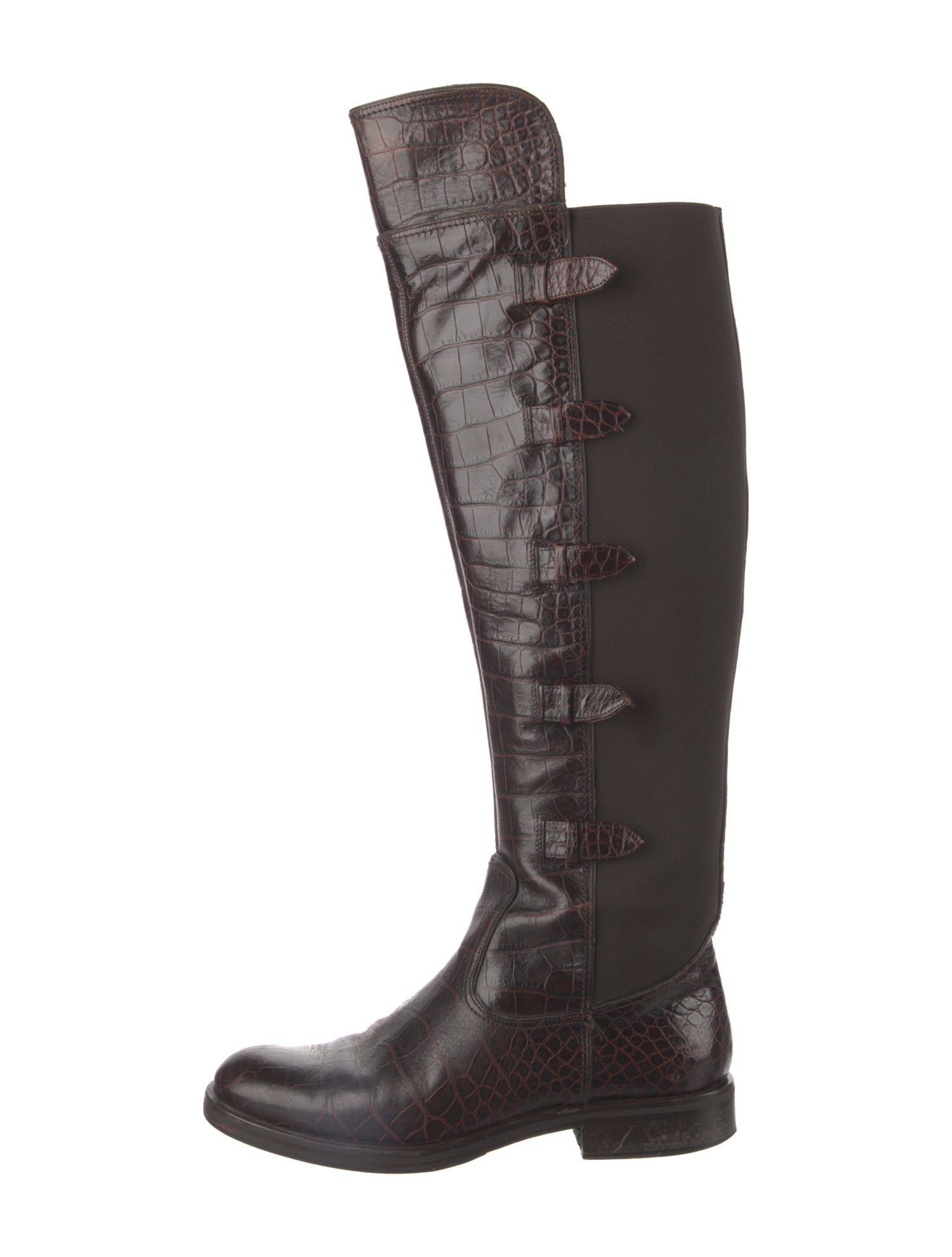 Emporio Armani Leather Riding Boots
